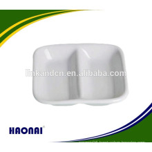 Rectangle ceramic sauce plate for restaurant hotel